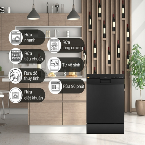Máy rửa chén độc lập Comfee CDW-8F60RB-5