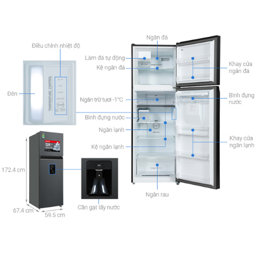 Tủ Lạnh Toshiba GR-RT435WEA-PMV(06)-MG