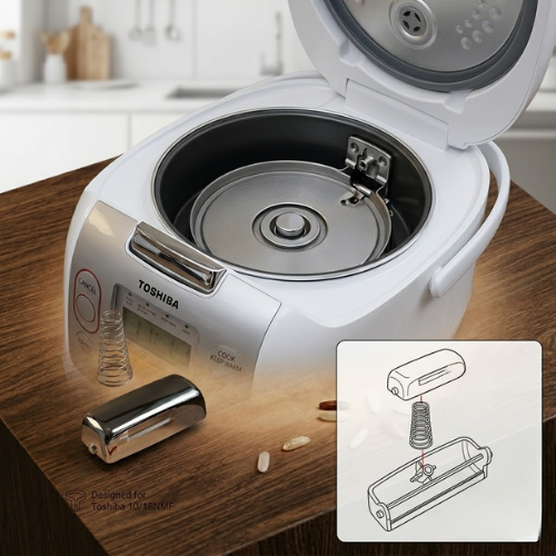 Nút mở nắp nồi cơm kèm lò xo Toshiba 10/18NMF
