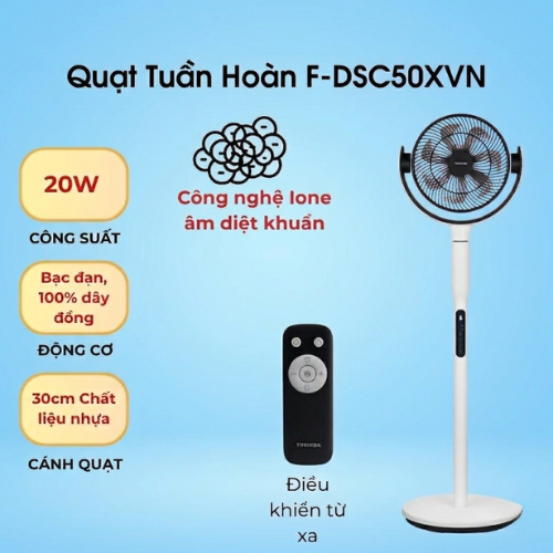 Quạt tuần hoàn Toshiba F-DSC50XVN(W)1