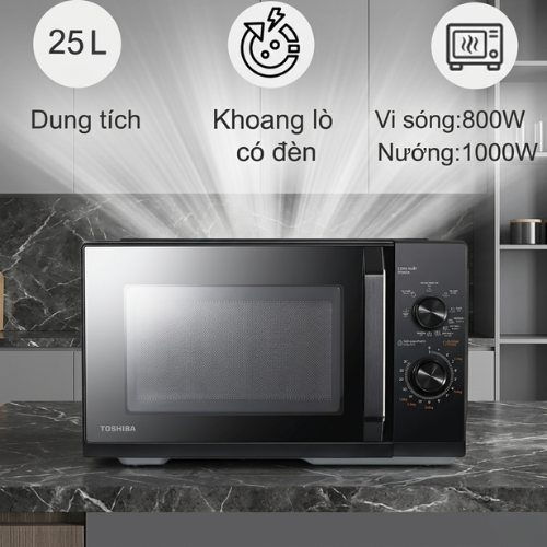 Lò vi sóng có nướng Toshiba MW3-MG25PE(BK)1
