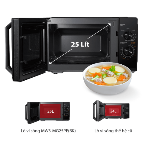 Lò vi sóng có nướng Toshiba MW3-MG25PE(BK)3