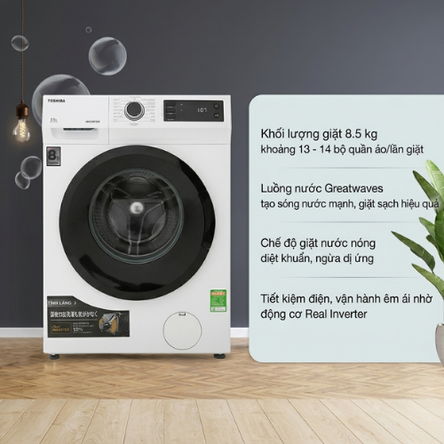 Máy giặt Toshiba inverter 8.5 kg TW-BH95S2V(WK)2