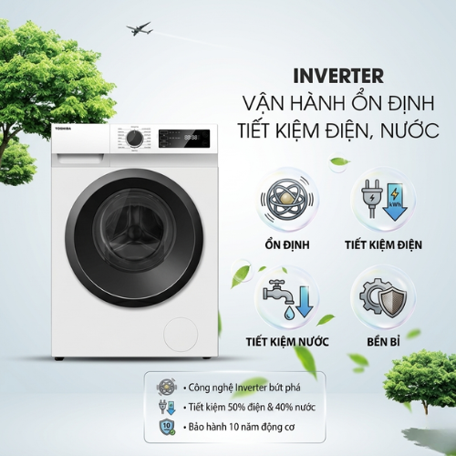 Máy giặt Toshiba inverter 8.5 kg TW-BH95S2V(WK)5