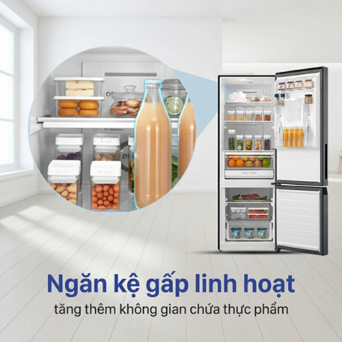 Tủ lạnh Toshiba Inverter 322 lít GR-RB405WE-PMV(06)-MG6