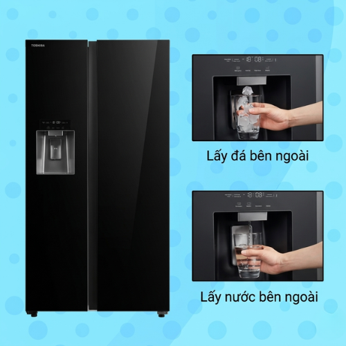 Tủ lạnh side by side Toshiba GR-RS755WIA-PGV(22)-XK4