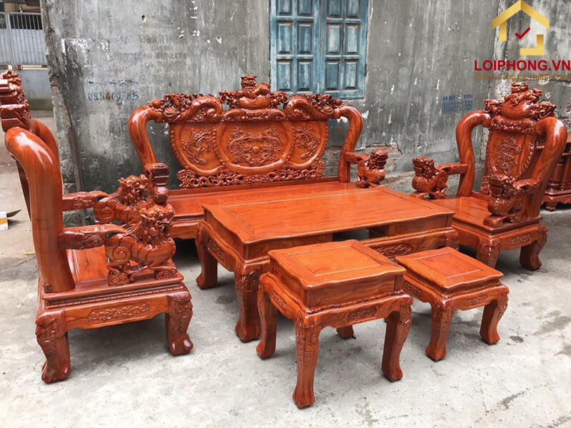 Mẫu bàn ghế gỗ phòng khách số 8