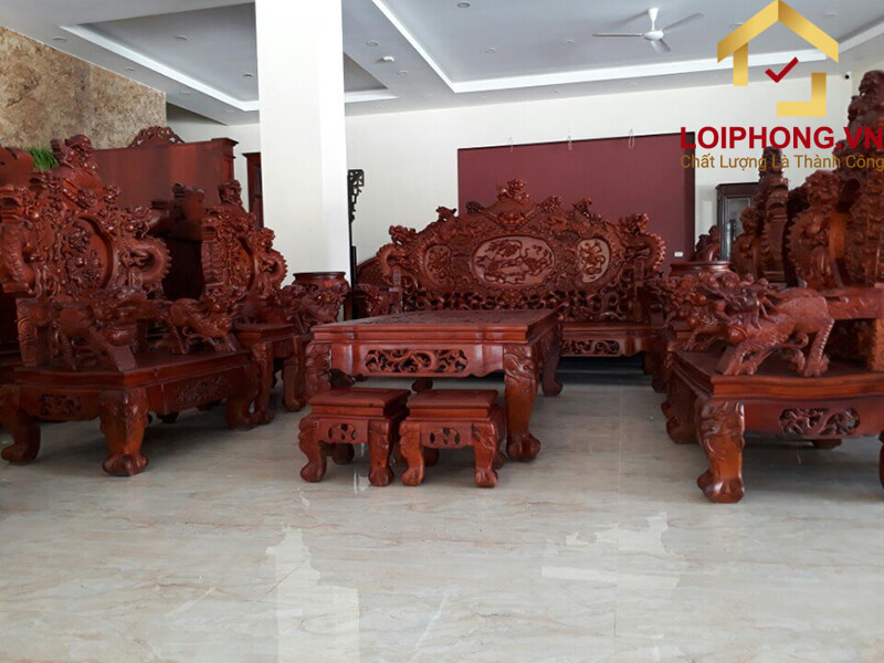 Mẫu bàn ghế gỗ phòng khách số 6