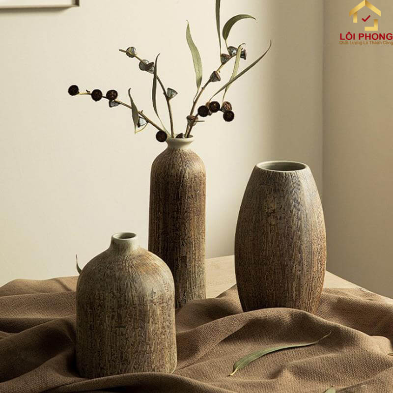 Bình gốm trang trí kiểu Nhật