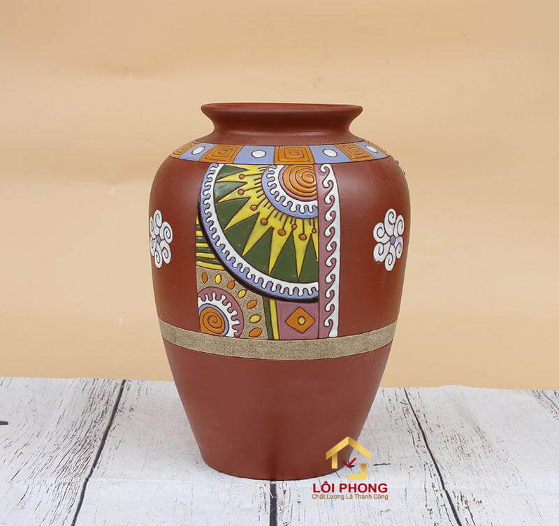 Bình gốm cắm hoa sau khi nung