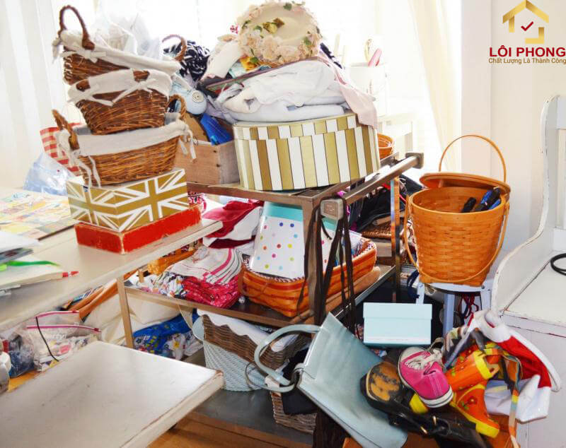 Sắp xếp và bỏ đi những đồ dùng cũ