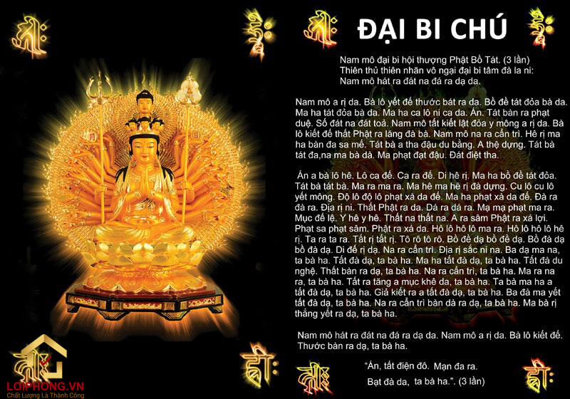 Chú Đại Bi là bài chú được tụng niệm phổ biến hiện nay