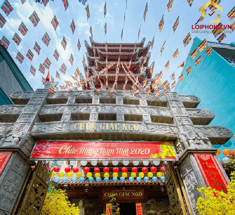 Chùa Giác Ngộ được xây mới khi nào?