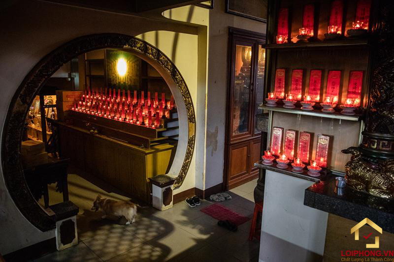 Không gian mang đậm kiến trúc của người Hoa