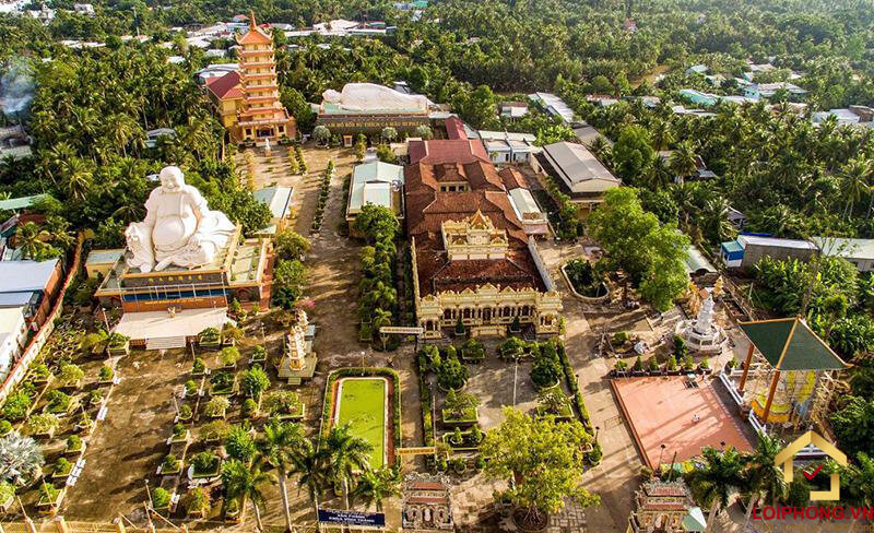 Tổ đình Vĩnh Tràng có diện tích lớn