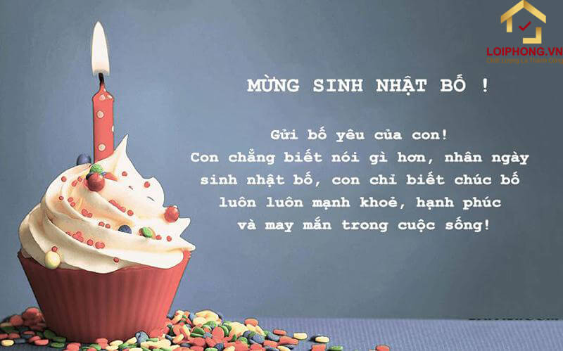 Chúc mừng sinh nhật cha