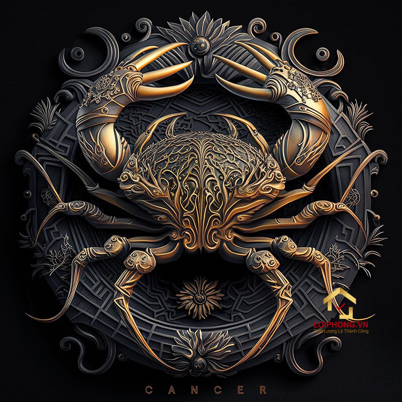 Cung Cự Giải có biểu tượng là bộ càng cách điệu của con cua