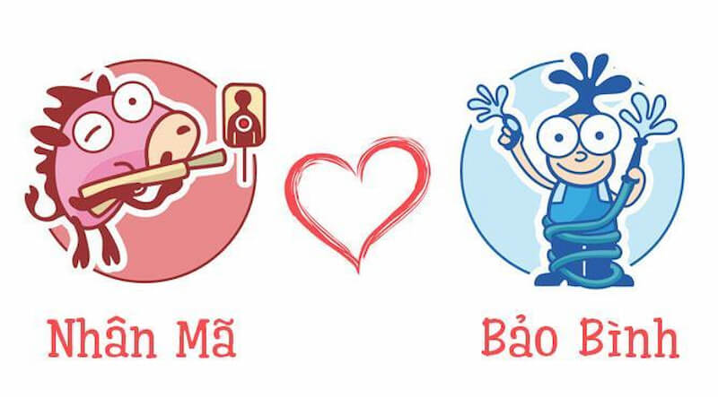 Mối quan hệ giữa cung Nhân Mã với Bảo Bình khá bình yên và ấm áp