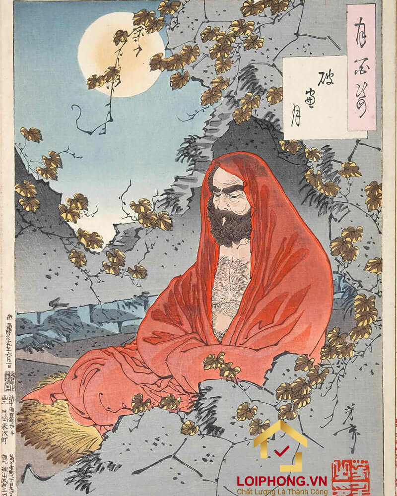 Bồ Đề Đạt Ma đã ngồi thiền trong suốt 9 năm và ngồi đối mặt vào các bức tường