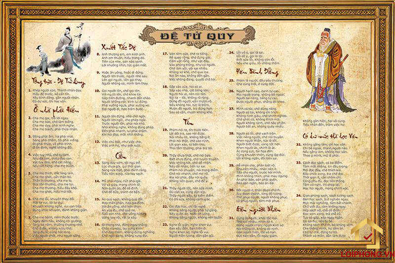 Nội dung của Đệ Tử Quy