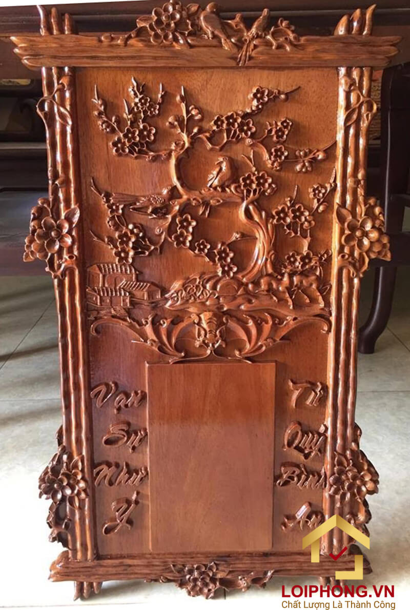 Đốc lịch gỗ hoa mai