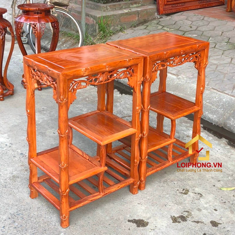 đôn gỗ trúc đẹp