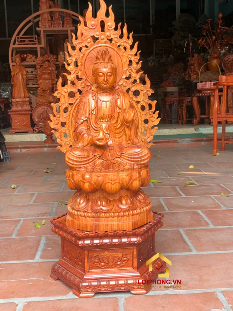 Đôn gỗ kê tượng được gia công tại xưởng