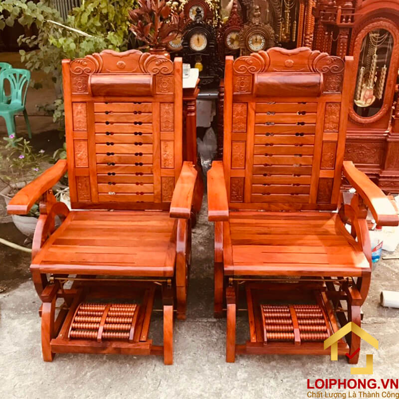 Ghế gỗ thư giãn phù hợp cho mọi đối tượng sử dụng
