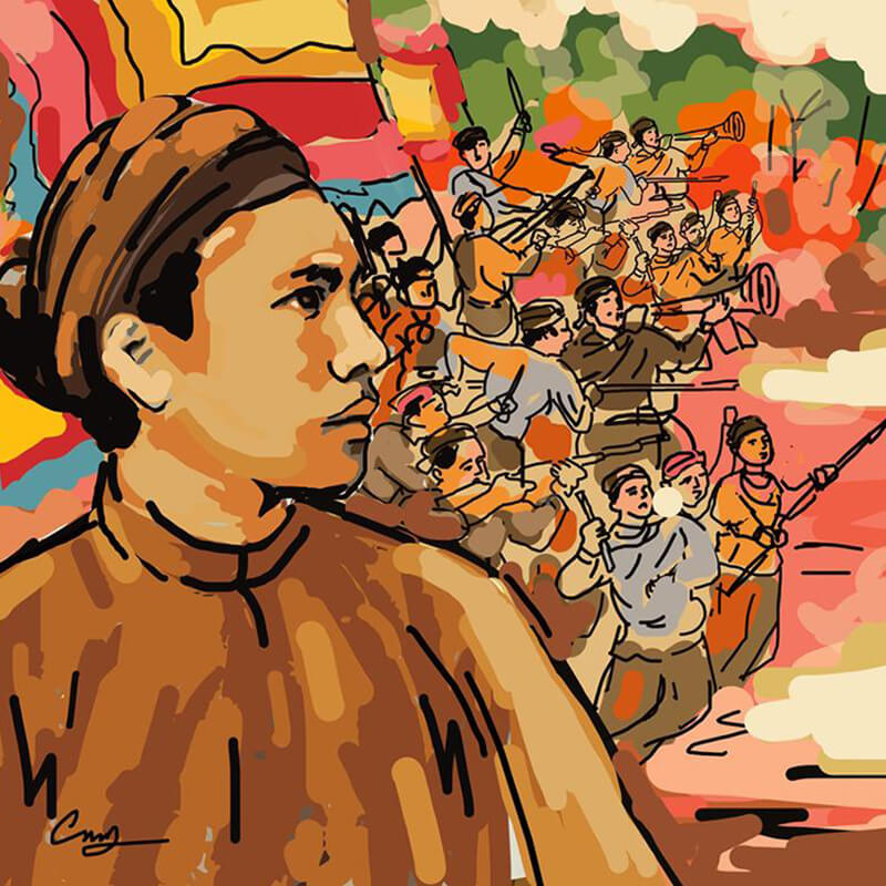 Lãnh đạo phong trào Cần Vương (tranh vẽ)