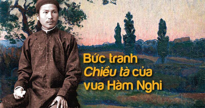 Bức tranh “Chiều tà” của vua Hàm Nghi