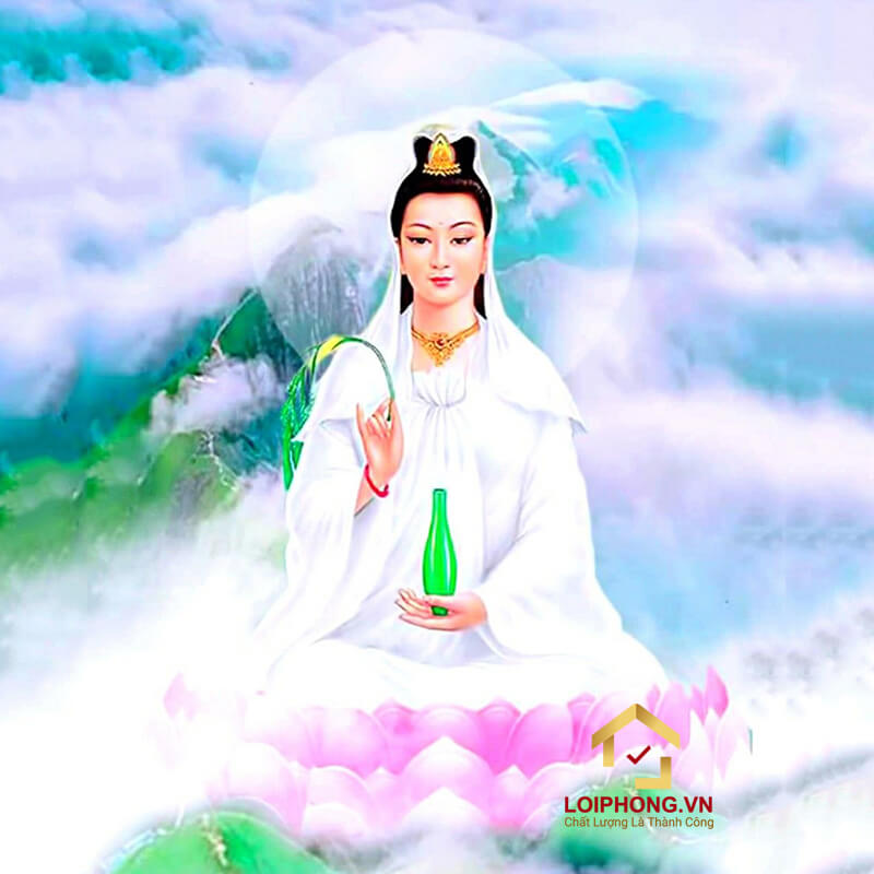 Hình ảnh Phật Quan Âm dáng ngồi 09