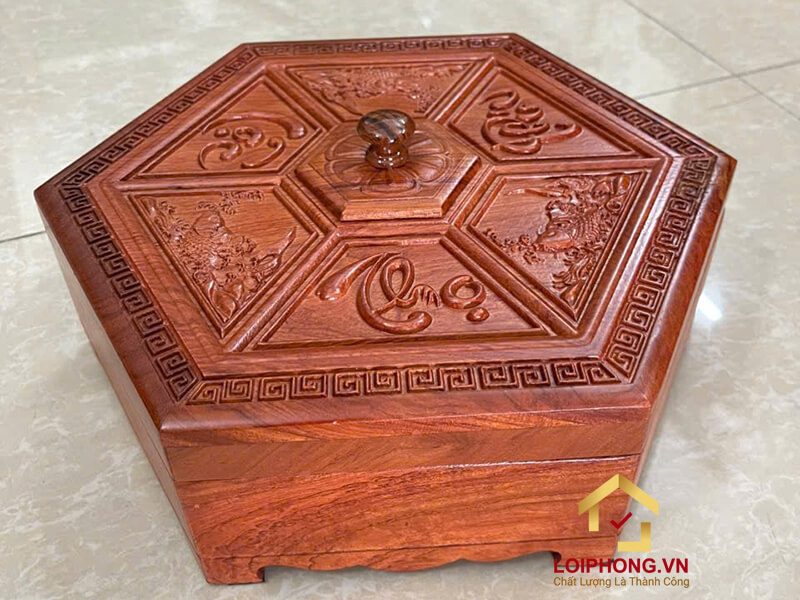 Hộp đựng mứt tết đẹp mẫu 07