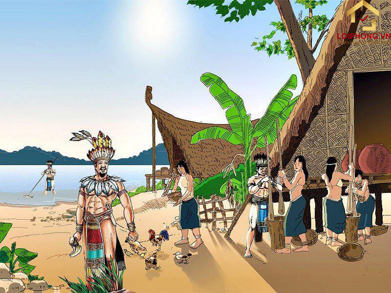 Sự tích về các vua Hùng (tranh vẽ)