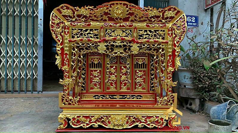 Khám thờ Phật để thờ tượng phật, tượng mẫu ở cộng đồng Tam Tứ Phủ