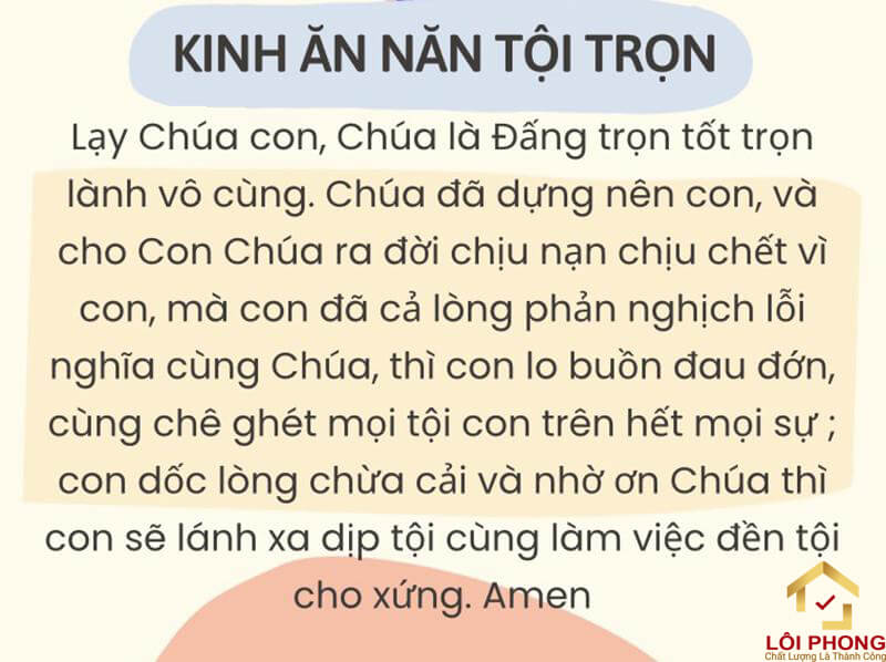 Kinh ăn năn tội tiếng Việt