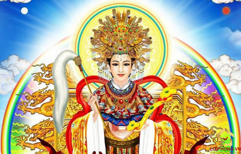 Địa Mẫu theo truyền thuyết là con gái do Ông Trời sinh ra