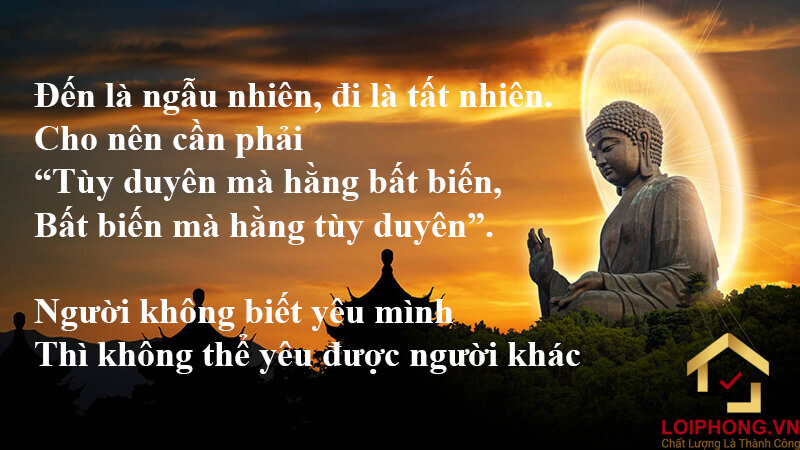 Nghe lời Phật dạy về sự suy nghĩ là hãy tin tưởng vào bản thân và luôn nuôi dưỡng về những điều tốt đẹp nhất