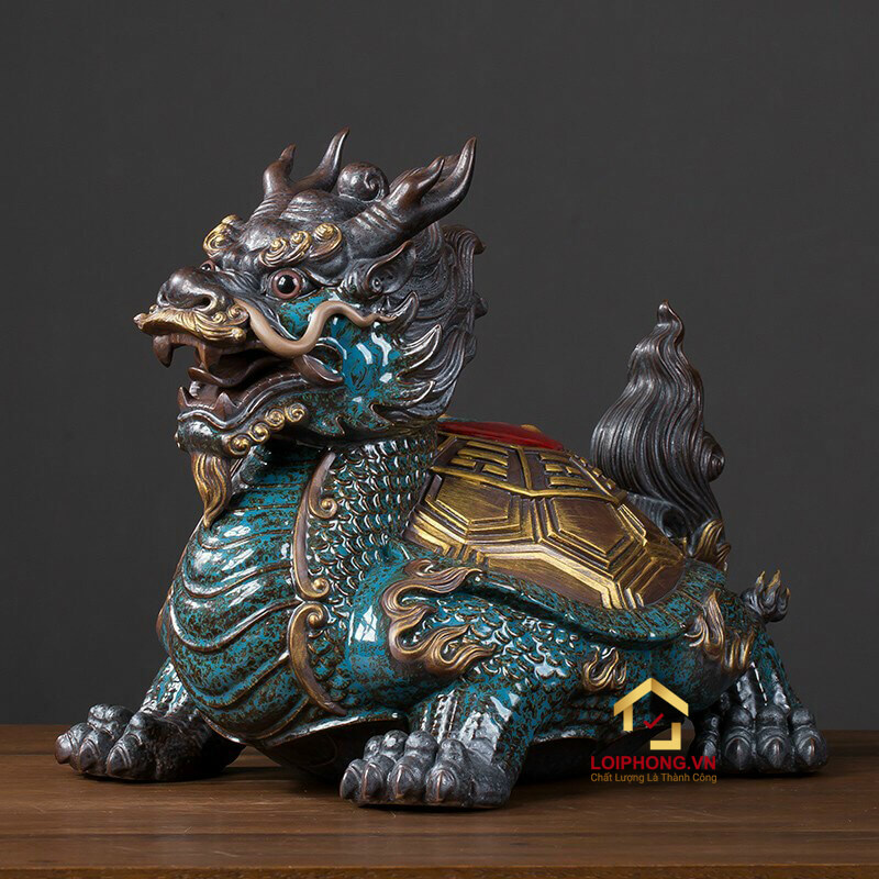 Long Quy là linh vật có phần thân của Rùa và phần đầu của Rồng