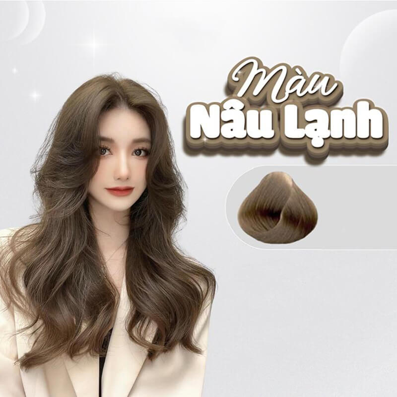 Màu nâu lạnh là màu tóc nhuộm được nhiều người yêu thích