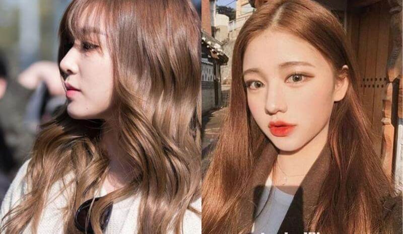 Tóc màu nâu lạnh ánh đồng