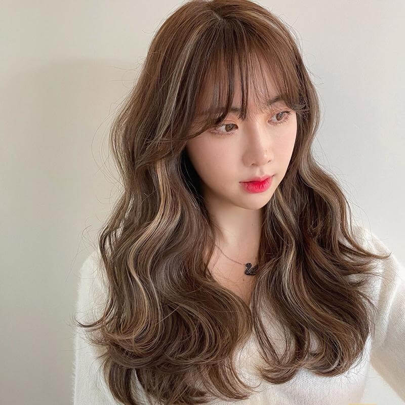 Tóc màu nâu lạnh sáng