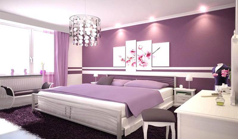 Ý nghĩa của màu tím trong thiết kế nội thất