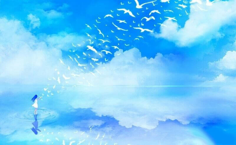 Màu xanh dương mang đến hòa bình, sự tươi mới