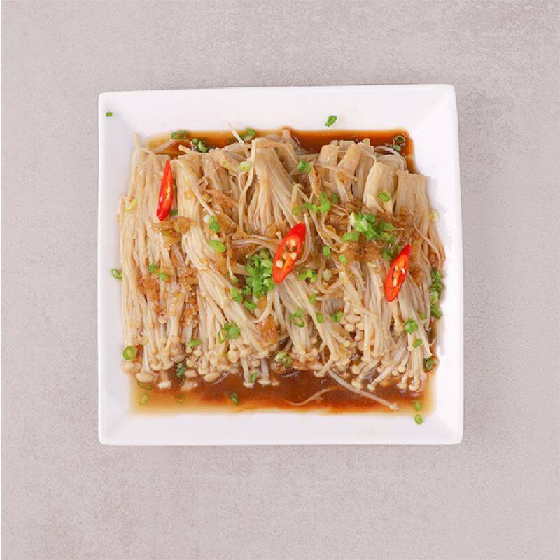 Nấm kim châm xào chay