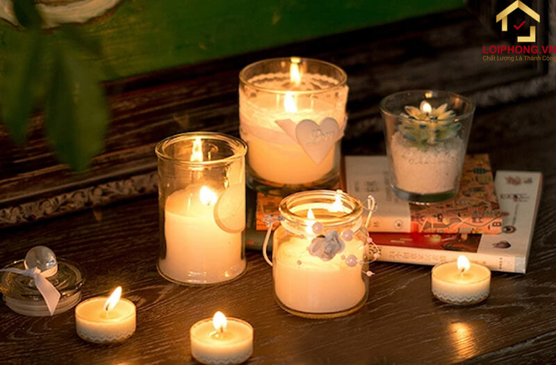 Cốc đựng nến bằng thuỷ tinh với độ dày ổn định giúp bạn không lo bị vỡ