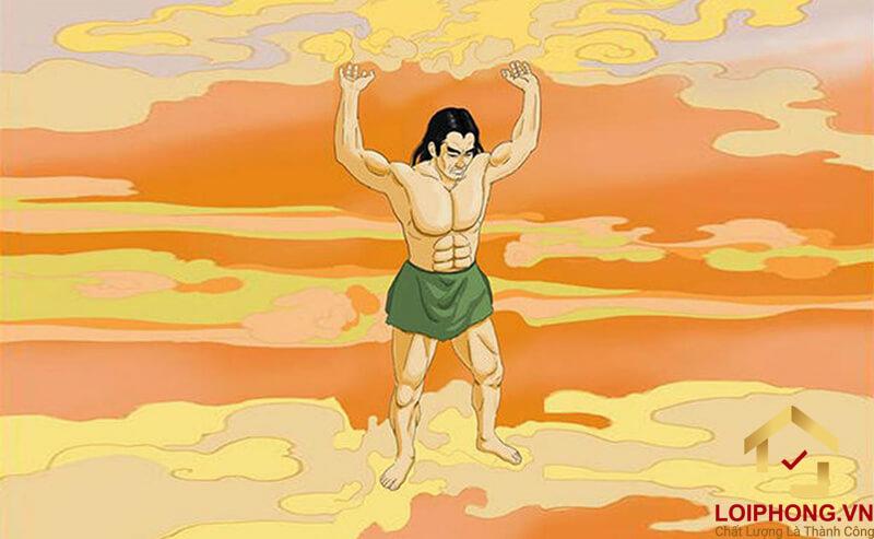 Ngọc Hoàng Thượng Đế trong truyền thuyết Thần Trụ Trời là người dùng đầu để đội trời cao