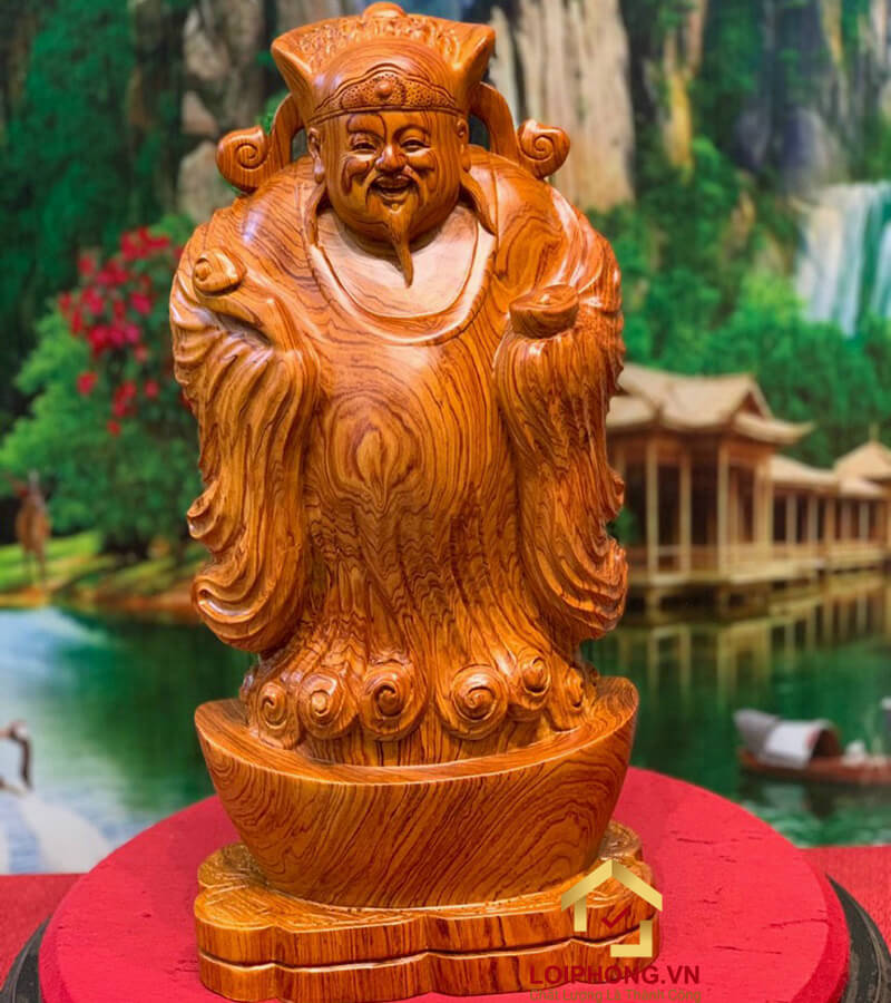 Tượng thần tài đón lộc