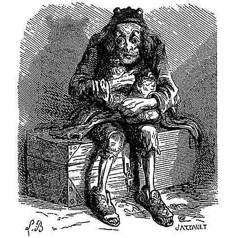 Hình ảnh này đại diện cho lòng tham và vật chất