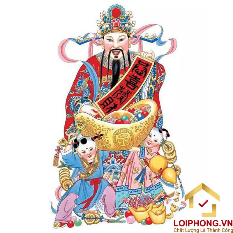 Thần Tài là vị thần mang tới may mắn, tài lộc cho gia chủ
