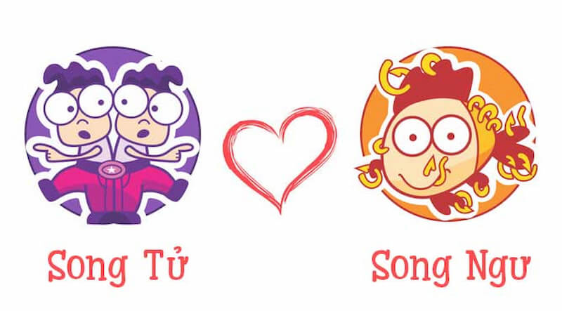 Người sinh cung Song Tử thích hợp với các chòm sao Song Ngư